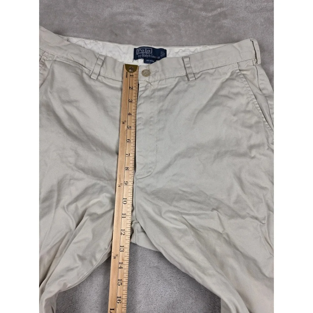 Polo Ralph Lauren Chino Pants Mens 34x34 Beige Classic Chino Cotton Straight Leg